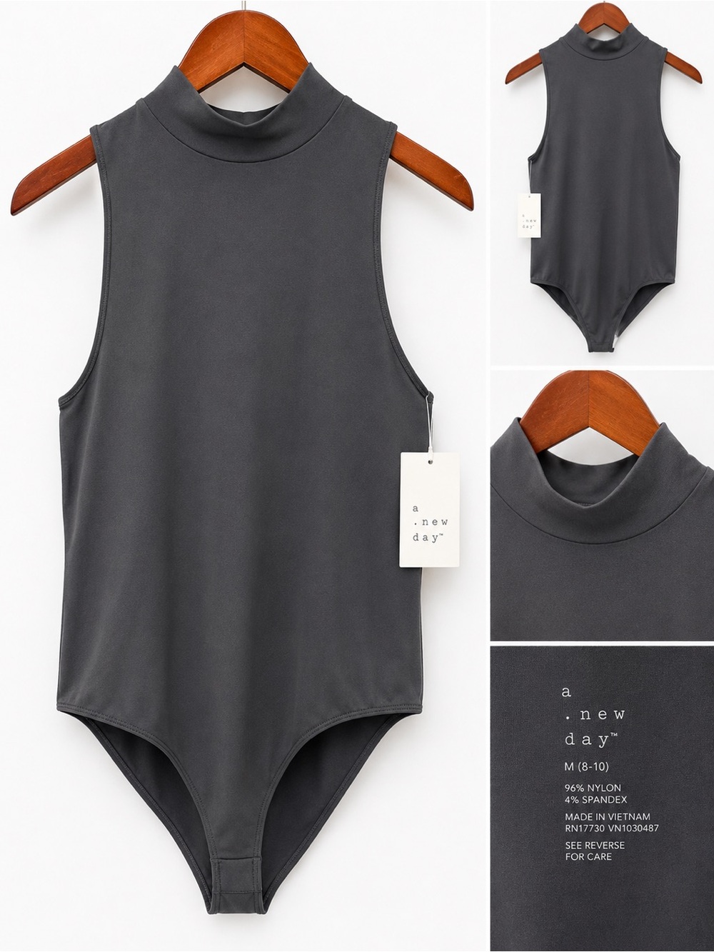 A New Day Sculpt Mock Neck Bodysuit – Size XL NWT